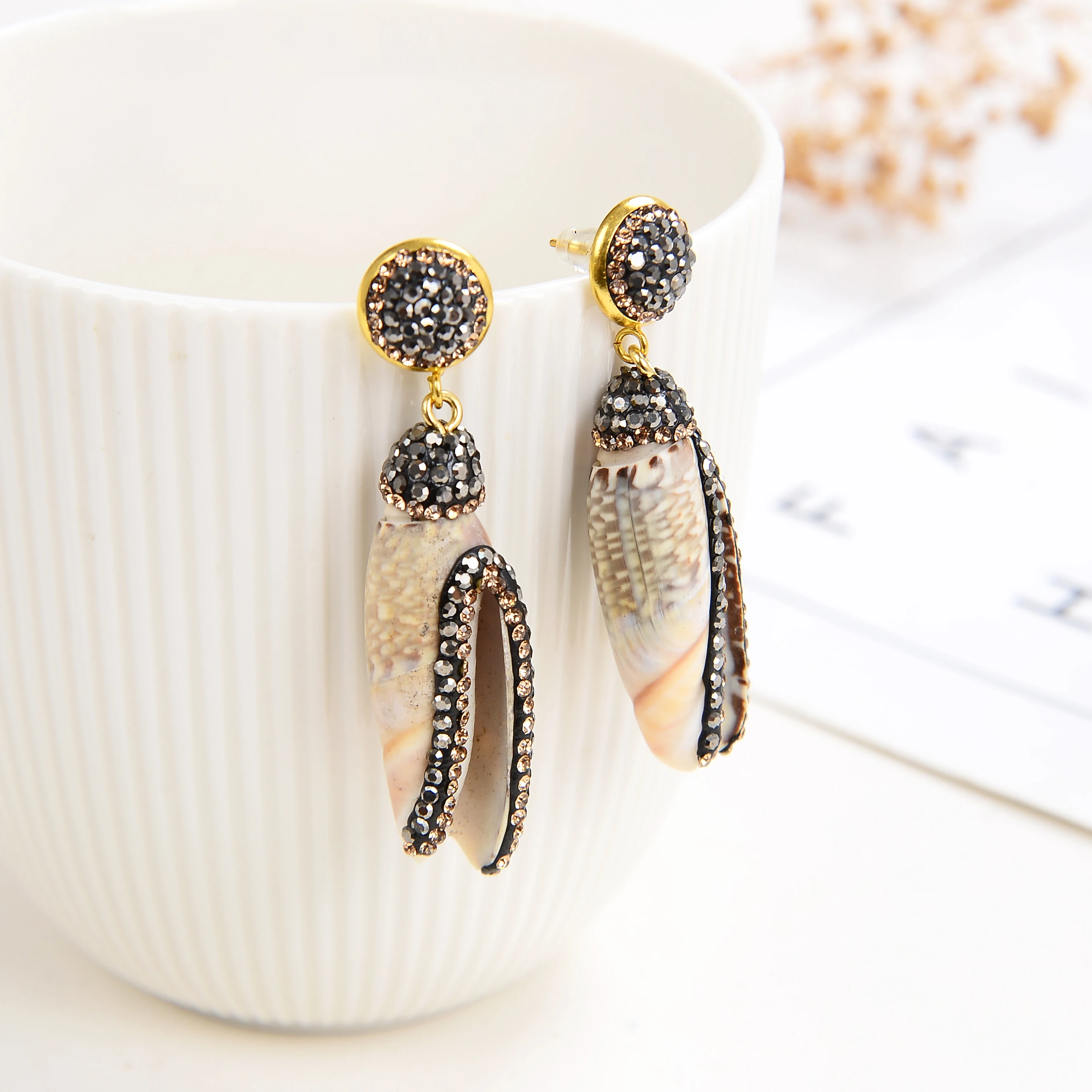2021 New Hot Sea Shell Earrings For Women Natural 6 Style Conch Bohemian Drop Earrings Handmade Beach Ladies Fashion Jewelry