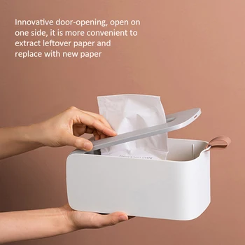 

Household Kitchen Plastic Tissue Box Napkin Holder Durable Drawer Tissue Box Simple And Practical Dry And Wet Tissue Storage Box