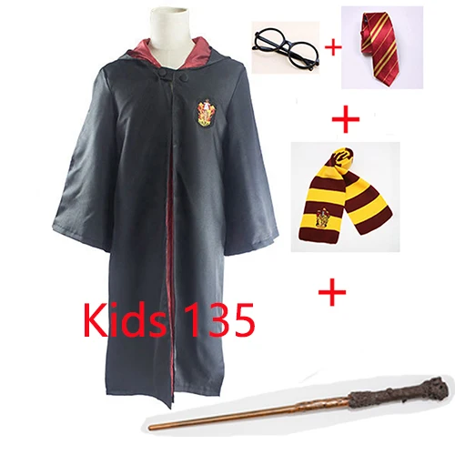 Kids 135 Волшебная палочка Ravenclaw Gryffindor Hufflepuff Slytherin, волшебная палочка для косплея, костюмы робы, накидка на Хэллоуин, рождественский подарок - Цвет: Kids 135
