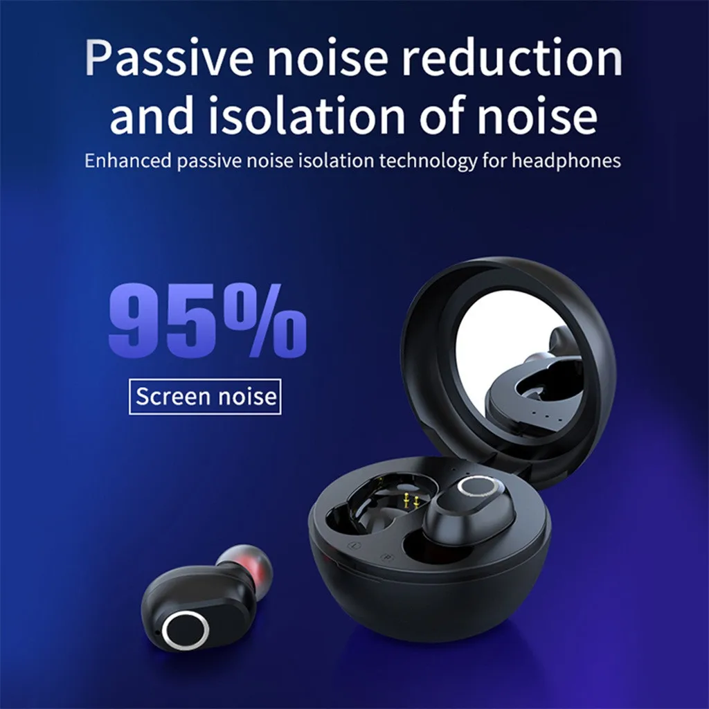 35# TWS Bluetooth наушники гарнитура 5,0 истинный беспроводной двойной в уши цифровой дисплей стерео наушники интеллектуальное шумоподавление