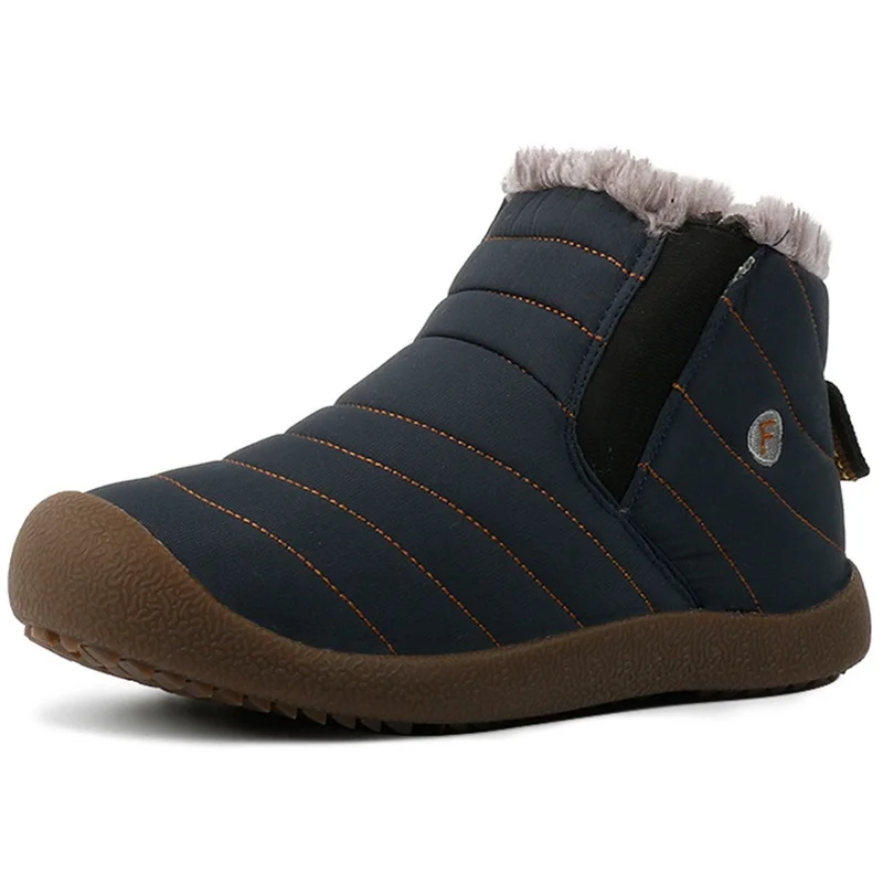 Online 2019 zapatos de hombre zapatos impermeables botines de hombre botas de invierno de talla grande botas de hombre botas de nieve de felpa cálidas
