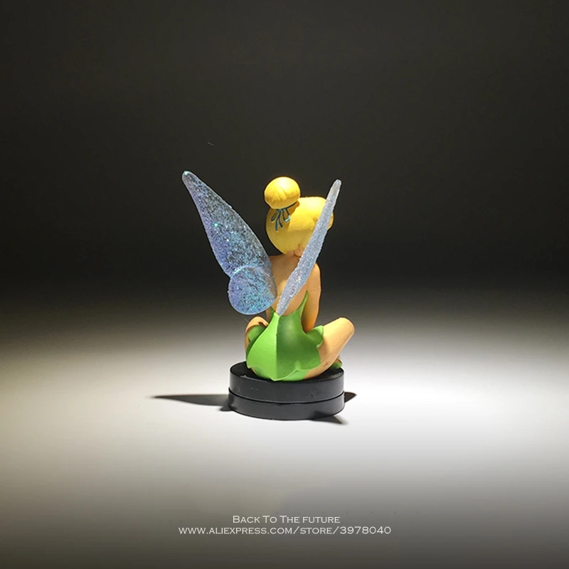 Дисней Тинкер Колокол Принцесса мультфильм 8 см сидя осанка фигурка аниме мини Коллекция фигурка игрушка модель, подарок для детей