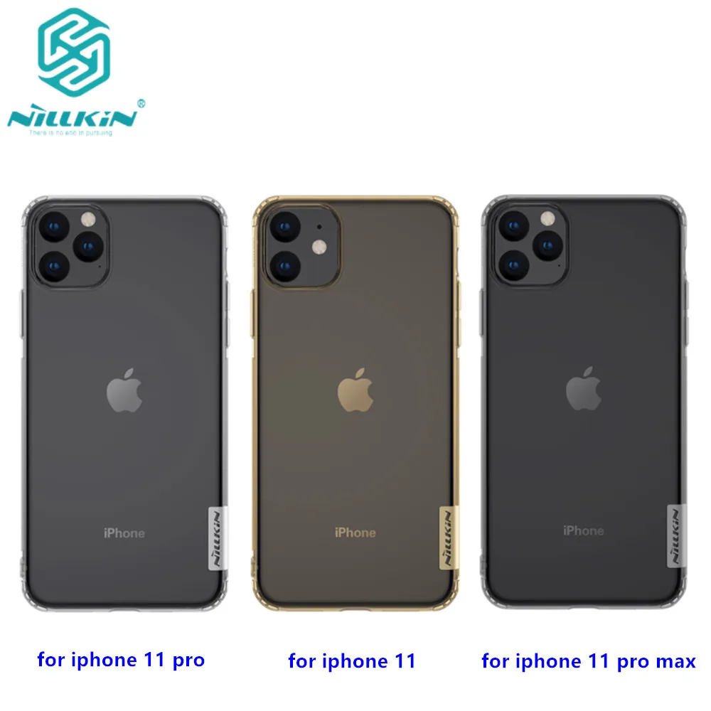 Чехол из ТПУ для iPhone 11/iphone 11 pro NILLKIN Nature прозрачный Ультратонкий чехол iphone max мягкий