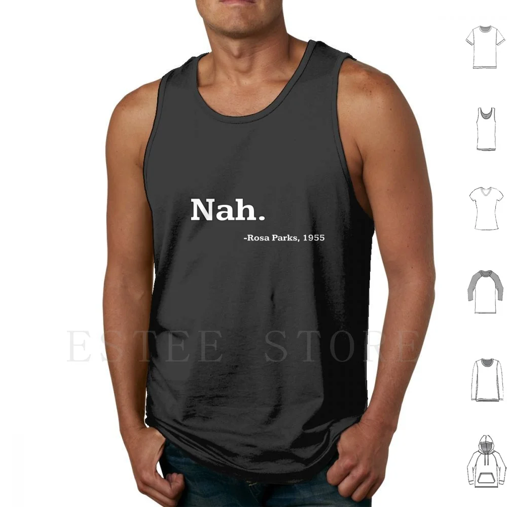 

Nah Tank Tops Vest Sleeveless Nah No Thank You No Thanks Rosa Parks I Dont Feel Like It I Am Fine Equality Progressive
