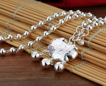 

New Genuine Silver Color Charm Cross decoration Pendants Necklace for women Chinese wind, vintage locks necklace lucky words