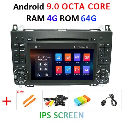 4G 64G Автомобильный dvd-плеер 2 din android 9,0 gps для Mercedes Benz B200 A B класс W169 W245 Viano Vito W639 Sprinter W906 Автомагнитола - Цвет: 4G 64G IPS