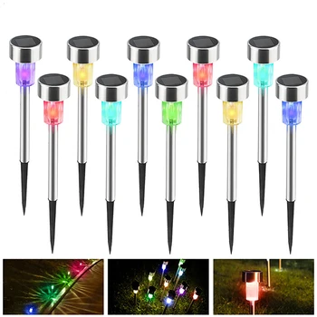 

Solar Garden Lights Waterproof Solar Powered Outdoor Yard Lights Solar Path Lights Landscape Path Lights for Walkway Solar