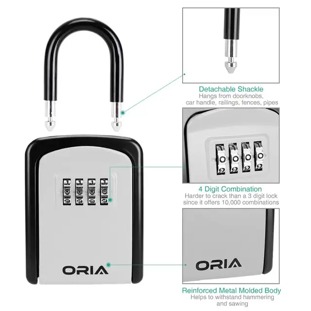 ORIA 암호 열쇠 상자 - 안전한 열쇠 보관을 위한 최적의 선택