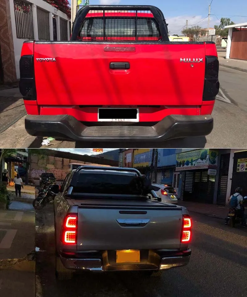 Автомобильный Стайлинг задний фонарь задние фонари для Toyota Hilux- задний фонарь DRL+ сигнал поворота+ задний фонарь+ тормозной светодиодный фонарь