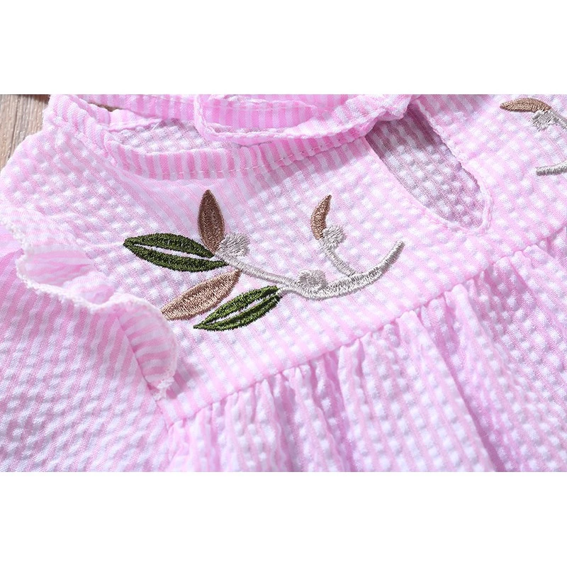 BabymoreKemeja Корея Lengan Panjang мотив Garis Bahan Katun untuk Anak Perempuan 3-8 Tahun