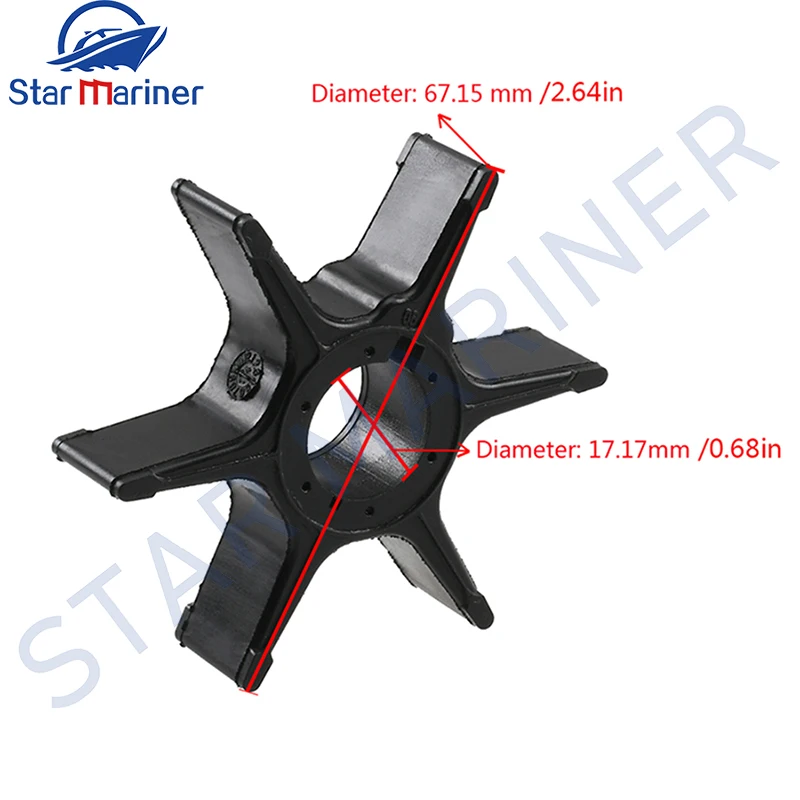 Water Pump Impeller 17461-96301 17461-96302 For Suzuki 2 Stroke 20HP 25HP 30HP 35HP 40HP Outboard Motor 17461-96310 17461-96311 boat engine parts