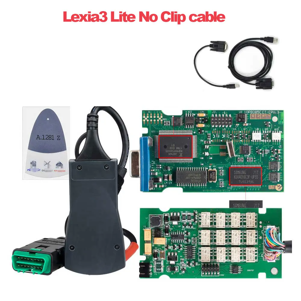 Lexia3 Lite No Clip Lexia 3 полный чип Diagbox V7.83 OBD2 автоматический сканер 921815C чип Lexia3 PP2000 для Citroen/peugeot OBD2 диагностический инструмент lexia3 - Цвет: Lexia3 Lite No Clip