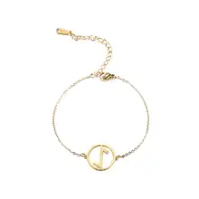 Моя форма 24 руны викингов Браслет-манжета нордическая 316L нержавеющая сталь золотые женские браслеты небольшой талисман кулон ювелирные изделия женский подарок