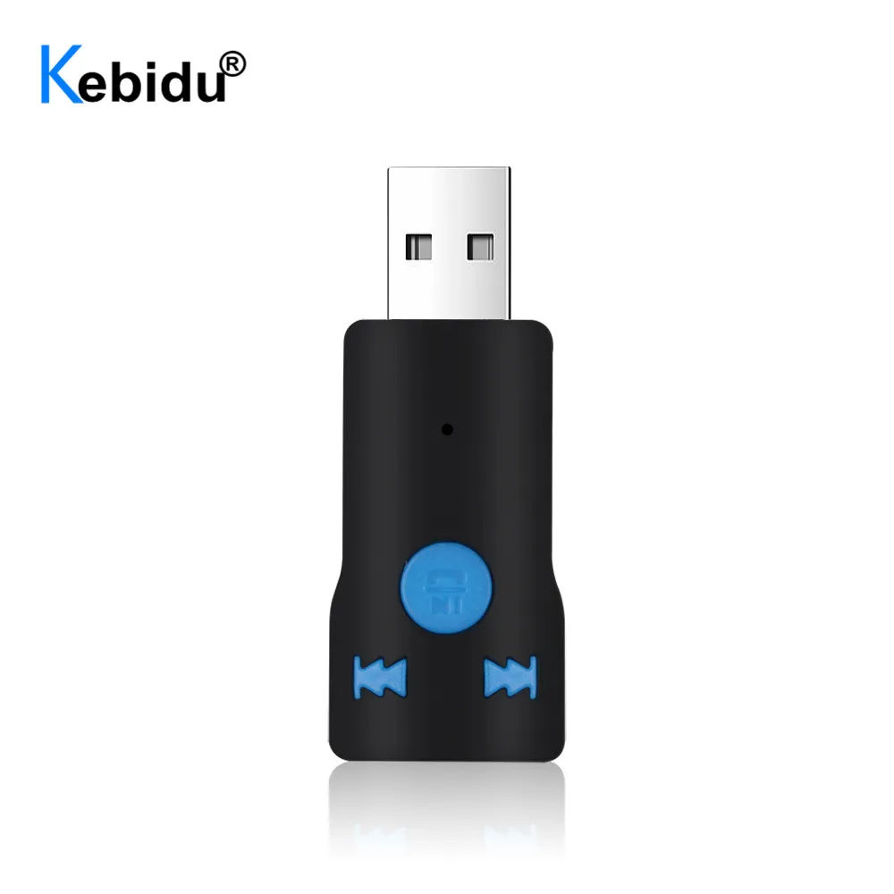 Kebidu USB Bluetooth приемник 4 1 Беспроводной адаптер аудио 3 5 мм автомобильный комплект