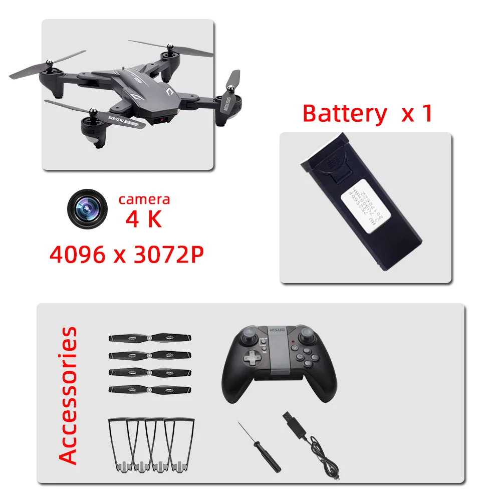 XS816 Дроны с камерой HD Дрон Дистанционное управление вертолет Дрон 4 к игрушки Квадрокоптер drohne Квадрокоптер helikopter droni selfie VS SG106 - Цвет: 4K 1B foam box