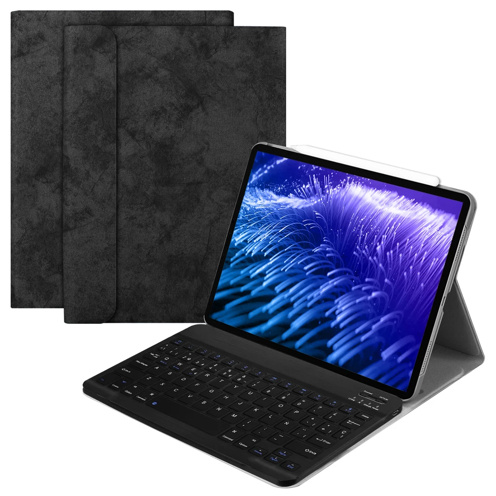 Русская клавиатура для iPad Pro 11 чехол смарт подставка с Bluetooth 2018 русская