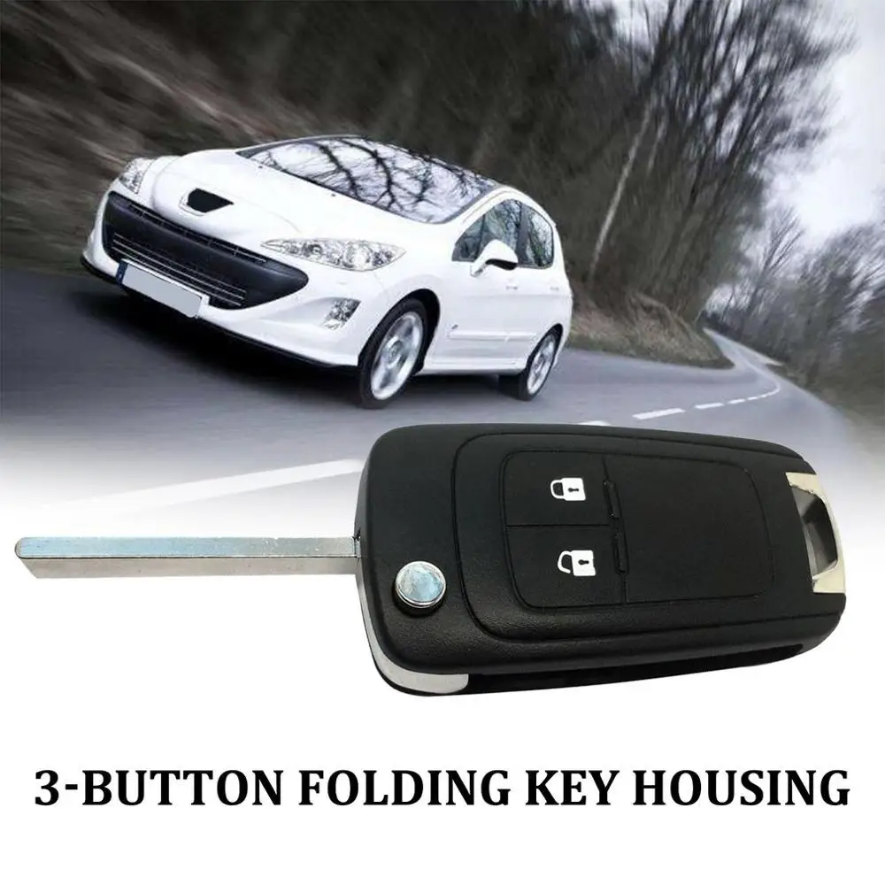 2 кнопки Автомобильный складной ключ чехол для ключей автомобиля защитной оболочки для ключ для автомобиля opel Защитный чехол автомобильные аксессуары