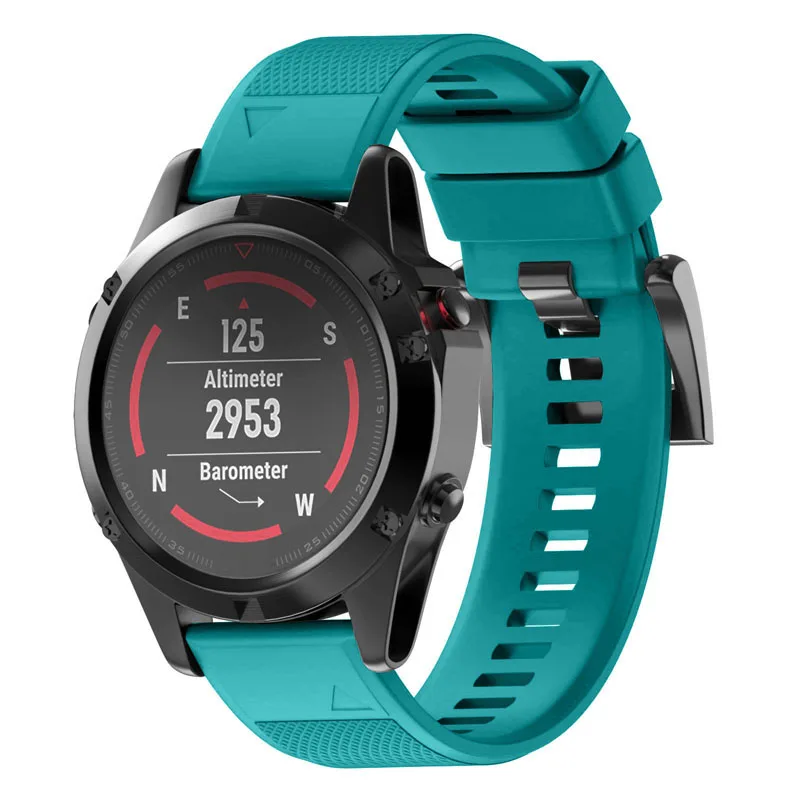 И быстрый общий съемный ремешок силиконовый ремешок для Garmin Fenix 5 Forerunner 935 Approach S60 FKU66