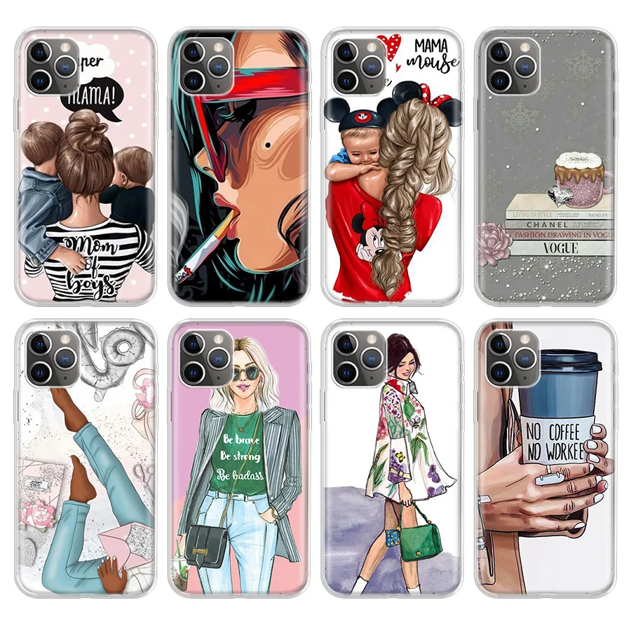 

2020 new arrivals Fashion girls Phone Case For Apple iPhone 11 Pro 6 6S 7 8 Plus + X 10 Ten XS MAX XR 5 5S SE Soft Phone Cover