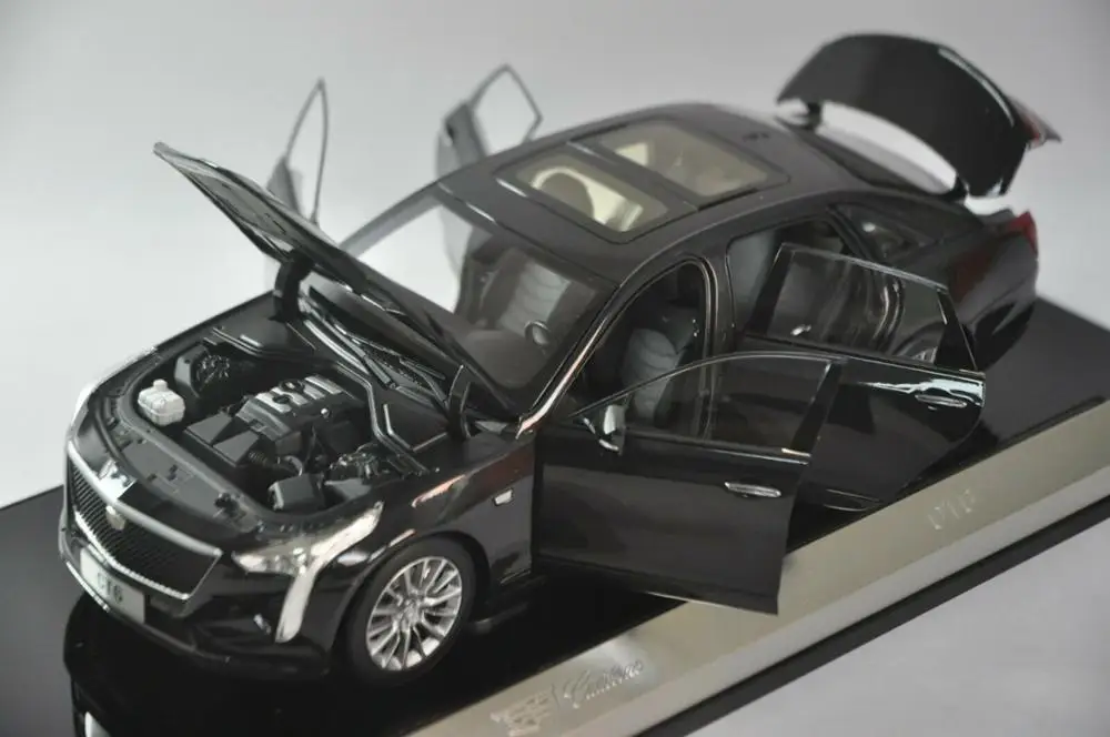 1:18 литая под давлением модель для GM Cadillac CT6 черный седан Игрушечная машина из сплава миниатюрная коллекция подарки CT