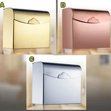 Коробка для туалетной бумаги из нержавеющей стали, держатели для салфеток, органайзер для ванной комнаты