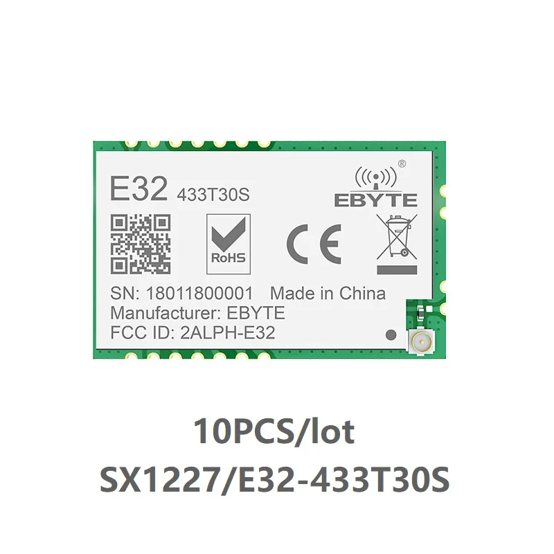 10 шт./лот E32-433T30S LoRa модуль SMD SX1278 433 МГц беспроводной приемопередатчик IPEX интерфейс