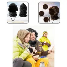 

Fashion Knit Cap Universal Cotton All-round Warmth Knit Cap with Scarf Beanie Hat Skull Cap