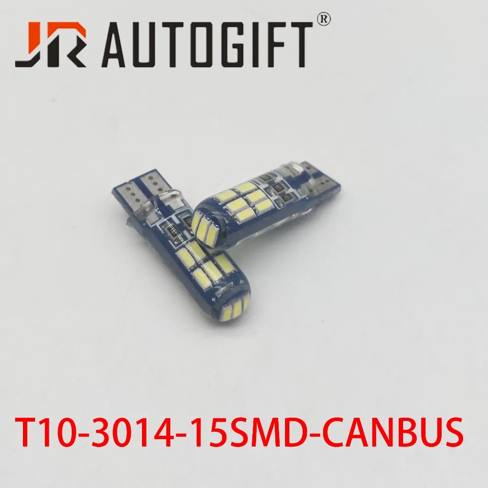 100 шт. 168 194 светодиодный Canbus W5W высокой мощности T10 3014 15smd номерного знака светильник светодиодный лампа для чтения Автомобильные стояночные огни лампы 12V белого цвета