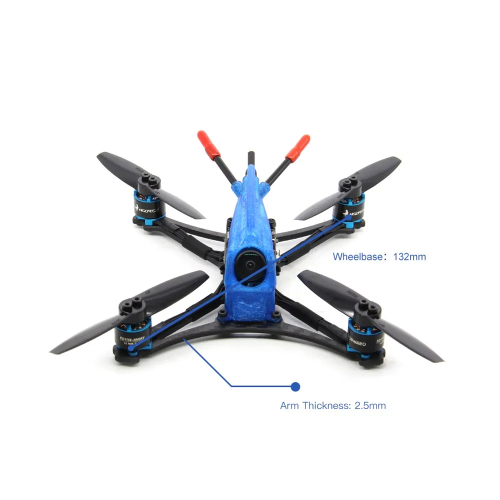 HGLRC Parrot132 FPV гоночный Дрон BNF F411 управление полетом 13A 4в1 ESC 1106 3800 кв мотор