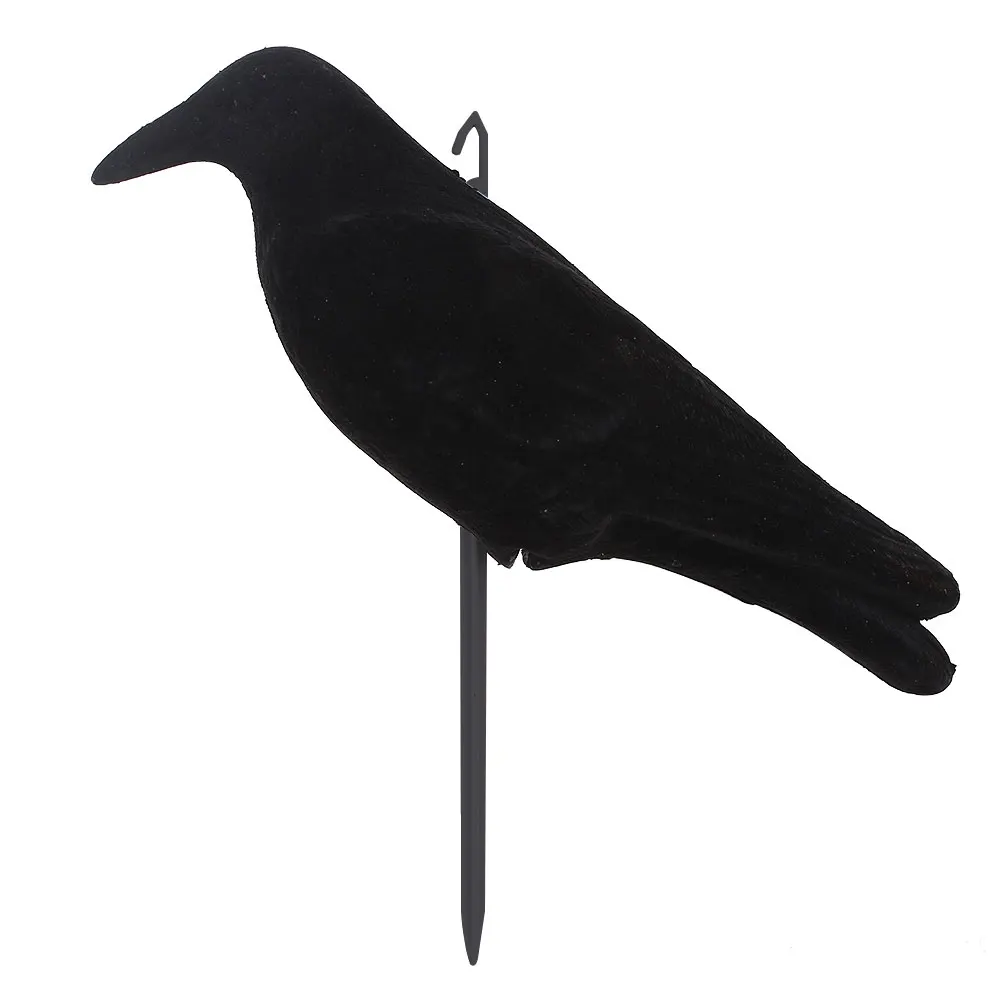 Decor Hunting Crow Decoy Hunting Decoy Tree PE Black Pest Outdoors Fake Bird Hunting Target Scarecrow Creative Trap