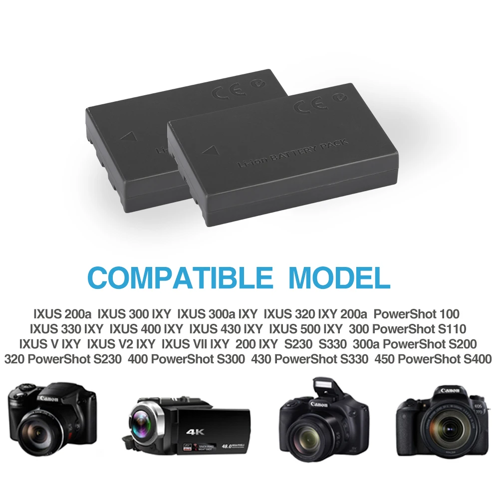 Canonデジタルカメラ用バッテリー充電器、NB-1L、NB-1LH、s110