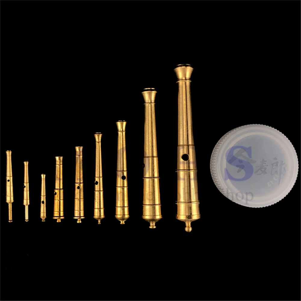 2pcs/lot scale copper gun cannon 19mm ~ 65mm classical wooden sailboat warship accessories cannons artillery | Игрушки и хобби