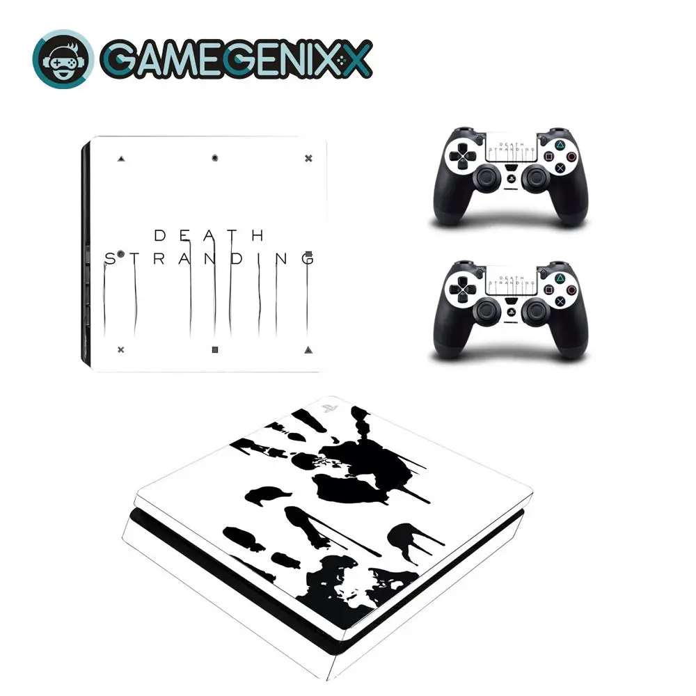 Death Stranding GAMEGENIXX Кожа Наклейка виниловая оберточная крышка полный набор для PS4 Slim консоли и 2 контроллеров-Death Stranding - Цвет: Death Stranding