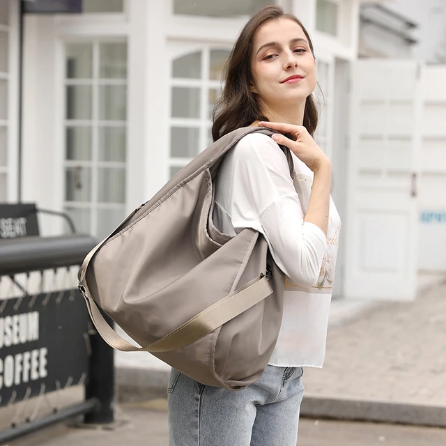 Shoulder Bag  Handbag Tote - Women's Solid Color Shoulder Bag Zipper Large  Capacity - Aliexpress