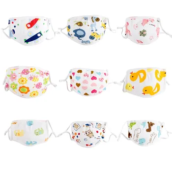 

Kids Girl Cartoon Print Reusable Face Shield Face Shield Breathable Face Mask Cloth Mouth Mask Washable Windproof mascarillas