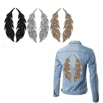 

Angel Wings Crystal Rhinestone Patch Iron on Patches for Clothing Heat Transfer for T-shirt Badges Applications DIY Appliques G