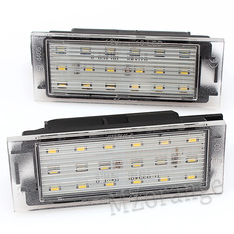 

Number License Plate Light 2Pcs Car LED For Renault Clio Laguna 2 Twingo Master Megane 3 Vel Satis SMD3528 Car Lights