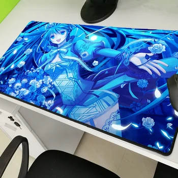 

Yuzuoan Lockedge Large Animation Game Computer Rubber Pad Keyboard Mousepad Desktop Mouse Pad PC Hatsune Future40x90cm30x60cm