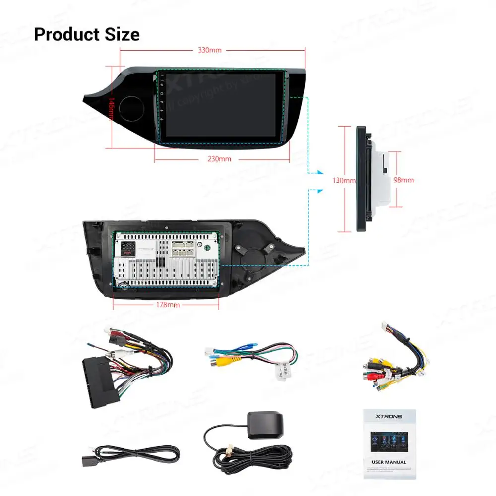 XTRONS " ips DSP новейший Android автомобильный мультимедийный стерео плеер для Kia Cee 'd 2012- левый руль gps RCA TPMS без DVD