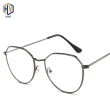 Фирменный дизайн, новые очки из полигона, оправа для мужчин и женщин, однотонные металлические очки по рецепту, очки