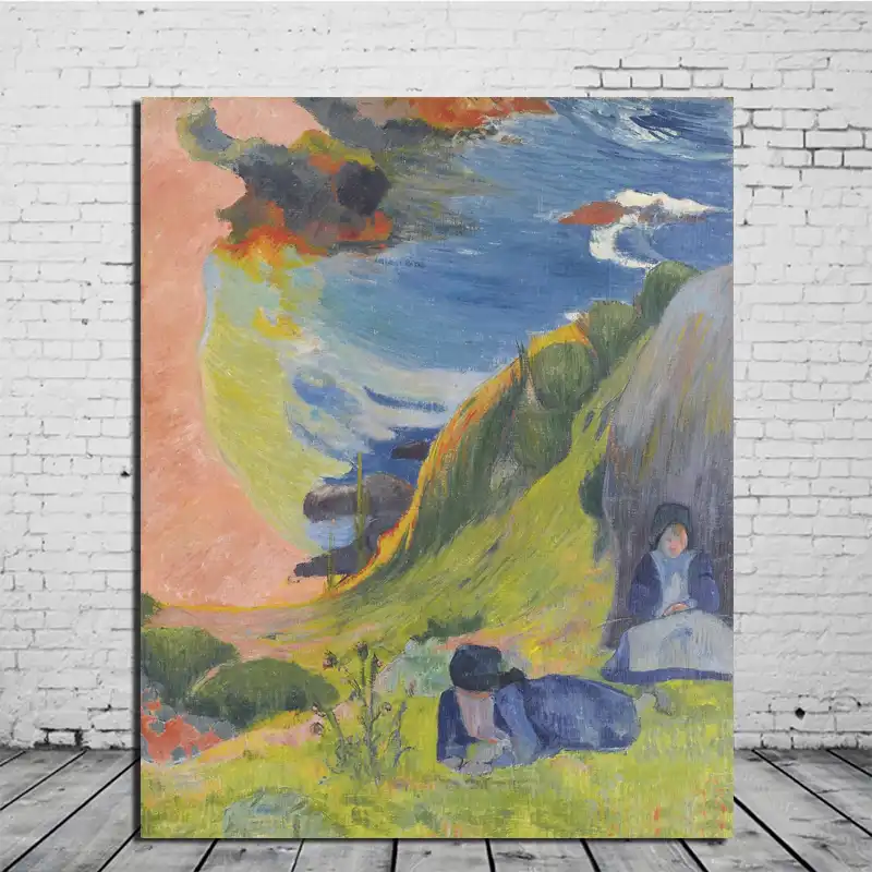 Paul Gauguin Por El Arte De Pared Del Mar Lienzo Pintura Posters