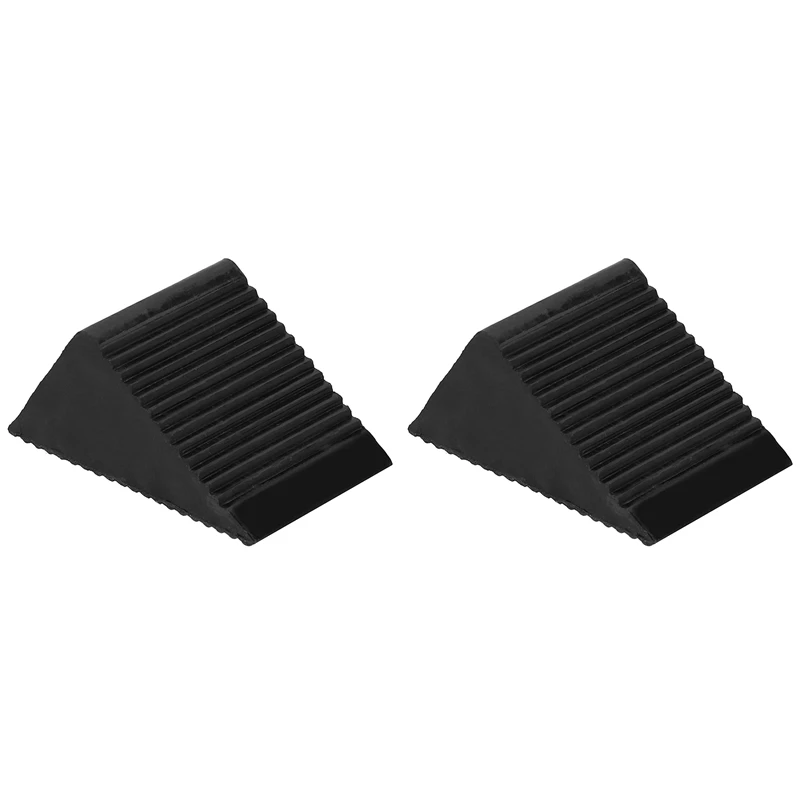 Small Wheel Chocks Skid Resist Rubber Chock Strength Car Stopper Wheel