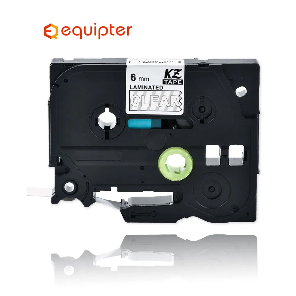 6mm White on clear tze115 Compatible Brother p-touch printers tze-115 tz115 tz-115 tz tze 115 label tape ribbon for ptouch maker |