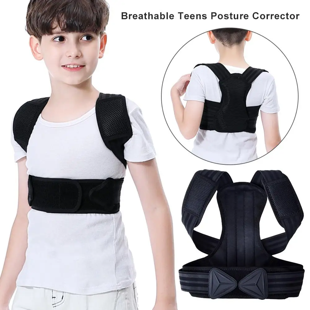 Kids Teens Posture Corrector Adjustable Shoulder Back Support Belt Orthopedic Posture Corset Back Brace Support Straightener