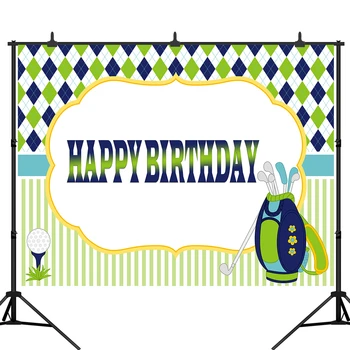 

Photography Backdrop Golf Theme Birthday Party Decor Banner Baby Shower Background Photo Booth Dessert Table Cake