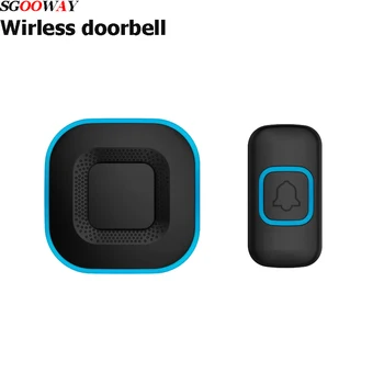 

38songs Intelligent Wireless Doorbell Home Welcome Doorbell Waterproof 300m Remote smart Door Bell Chime Optional