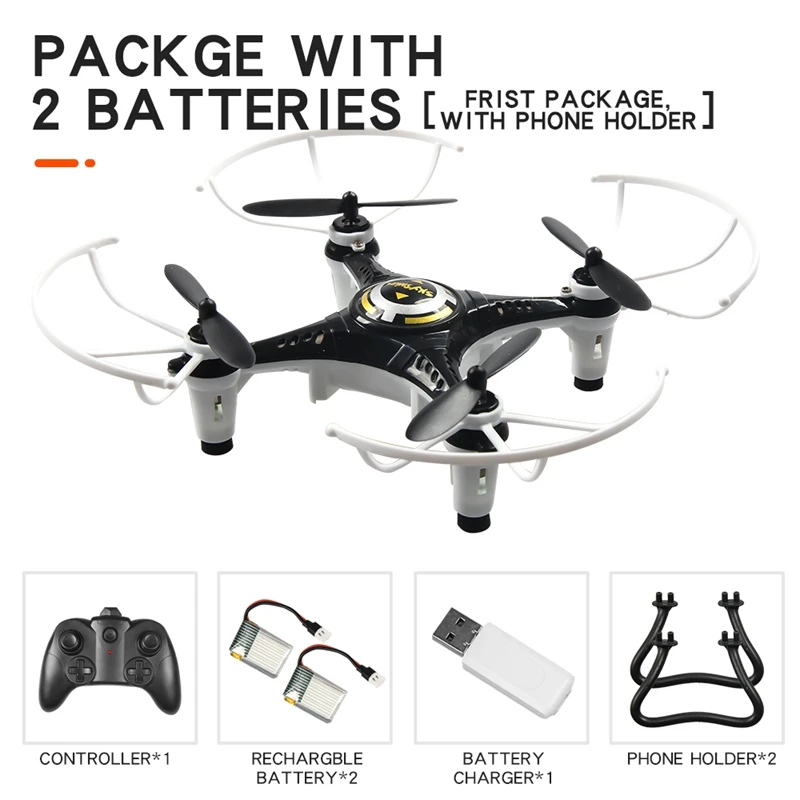 2 Battery No Camera 2,4 г мини-Дрон один клик опрокидывающийся RC Квадрокоптер Дрон RC Дрон подходит для начинающих детей игрушки Безголовый режим игрушки для детей - Цвет: 2 Battery No Camera