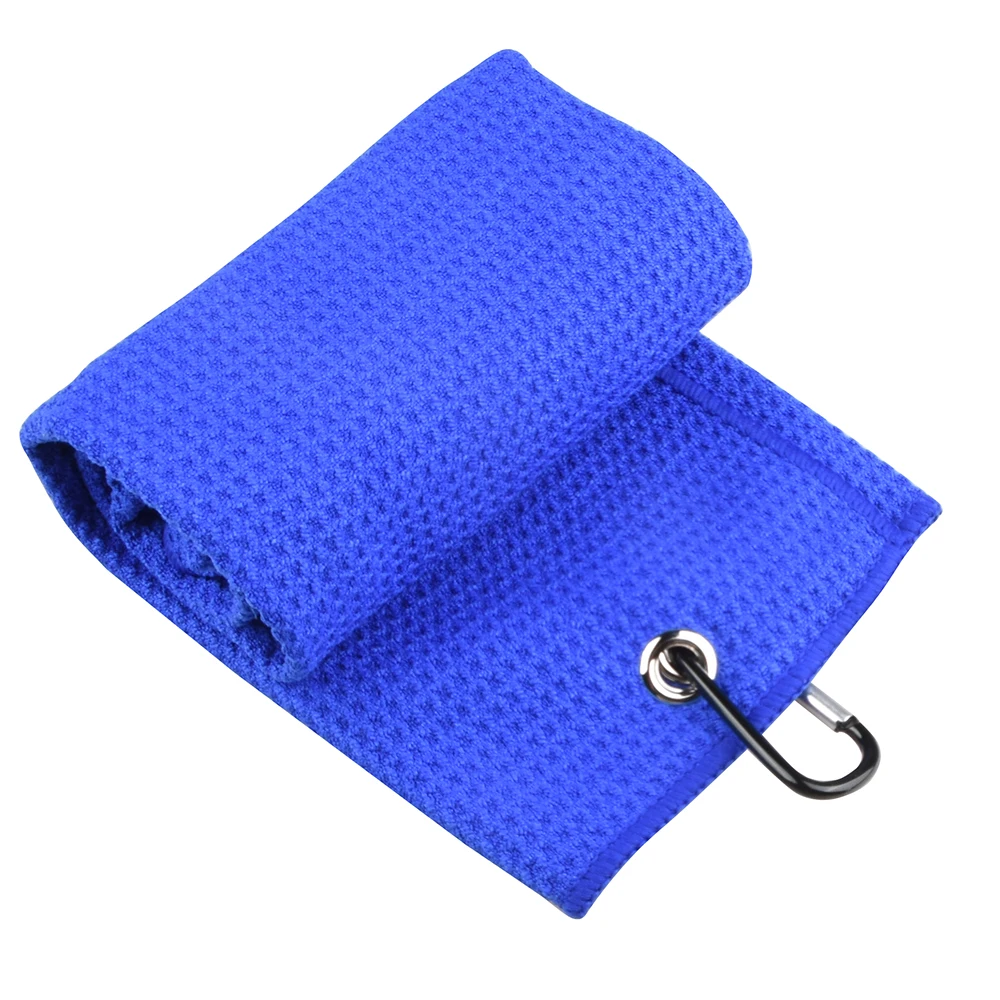Premium Microfiber Golf Towel with Clip - 5 Colors Available, Perfect for Golf Enthusiasts, Includes Carabiner