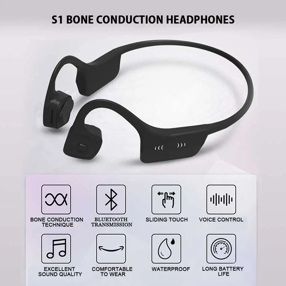 Bluetooth 4 0 bluetooth наушники костной проводимости с микрофоном пота спорта на открытом