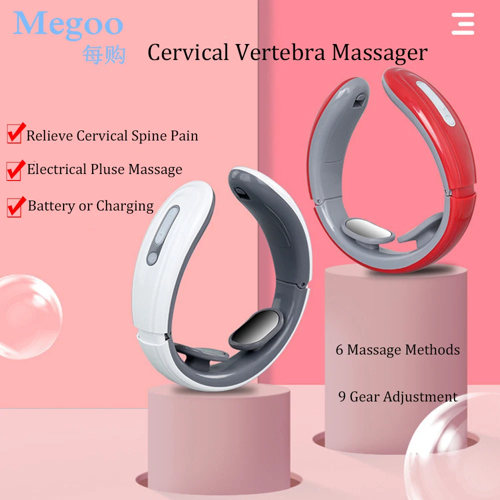 2 Headmicro Smart Electric Neck Massager Shoulder Back Cervical Vertebra Physiotherapy Relaxation Massager Pain Relief Tool